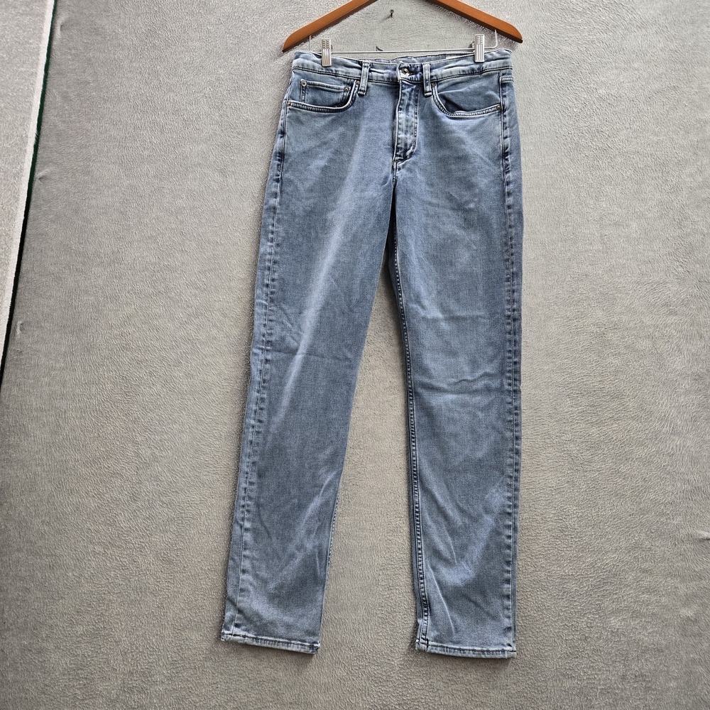 Rag & Bone Men Jeans 31W X 32L Light Blue Denim Fit 2 Loopback Camber Slim